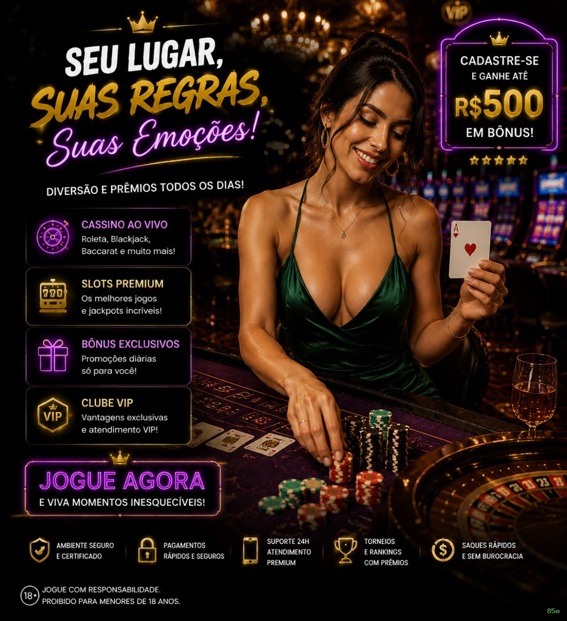 Slots com prêmios 85e